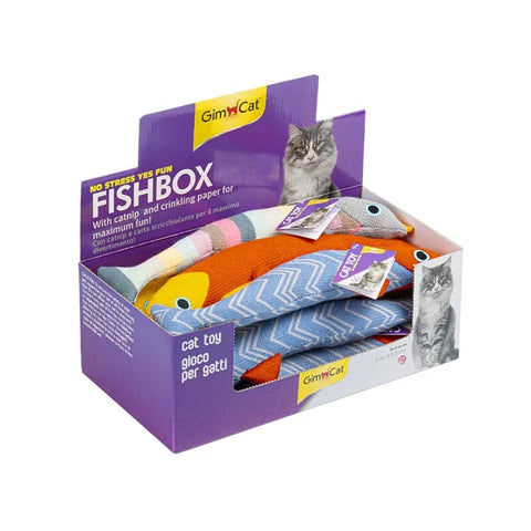 Gimcat 竣寶：魚盒貓玩具