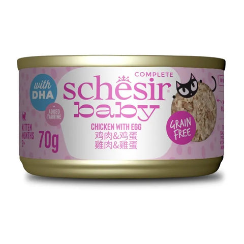 Schesir - Baby - Chicken With Egg  In Can Food For Cats