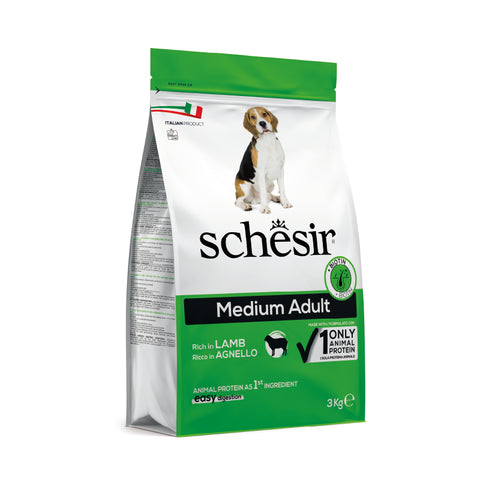 Schesir 雪詩雅：天然羊肉中型成犬糧|Schesir - Medium Adult Lamb