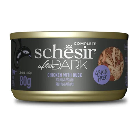 Schesir - After Dark Chicken With Duck  In Can Food For Adults Cat