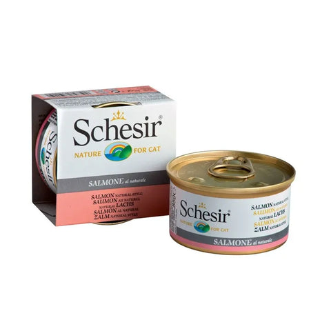 Schesir  - 170% Natural Salmon Rice Boiled Cat Can