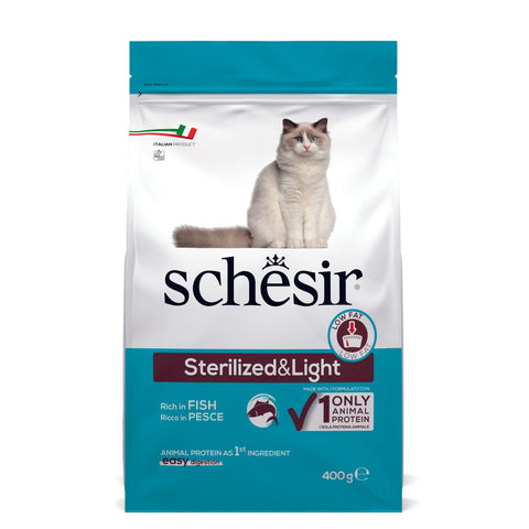 Schesir 雪詩雅：魚肉絕育及體重控制貓糧|Schesir - Fish Meat Sterilization and Weight Control Cat Food