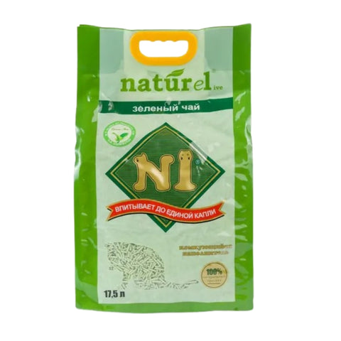 N1Naturel Natural Corn Green Tea Tofu Cat Litter 17.5L